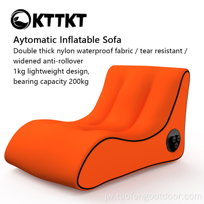 Sofa inflatable otomatis kanggo kemah ruangan lan omah